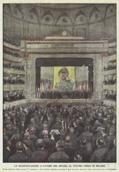 O evento em favor da Bélgica no Teatro Lirico Di Milano